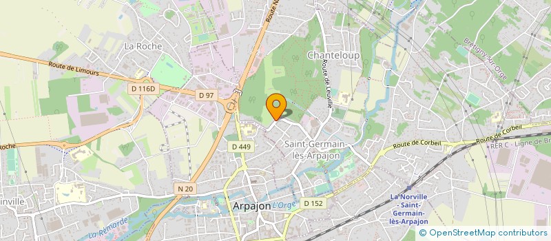 localisation de l'entreprise MONSIEUR STEVE GEORGET à SAINT-GERMAIN-LES-ARPAJON