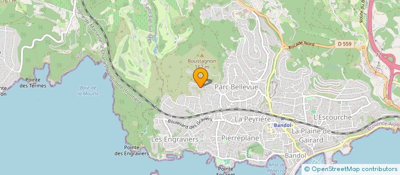 localisation de l'entreprise MONSIEUR STEVE GERARD  BANDOL