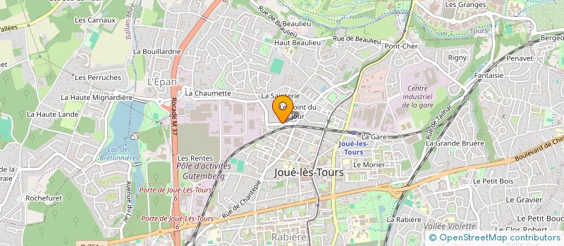 localisation de l'entreprise MONSIEUR STEVE GOGUET à JOUE-LES-TOURS