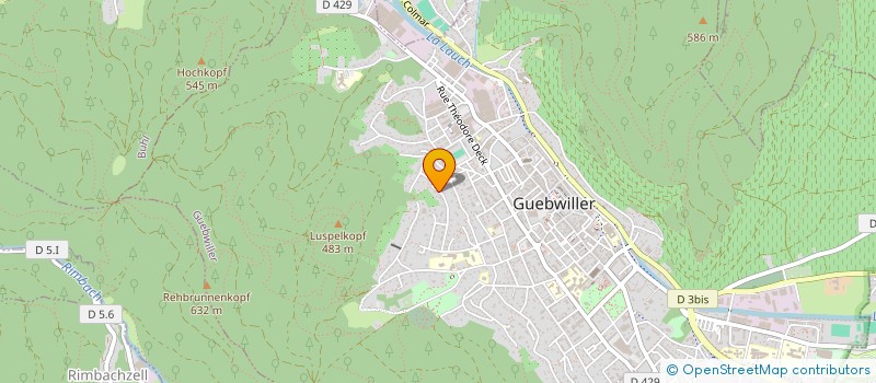 localisation de l'entreprise MONSIEUR STEVE GONTARD  GUEBWILLER