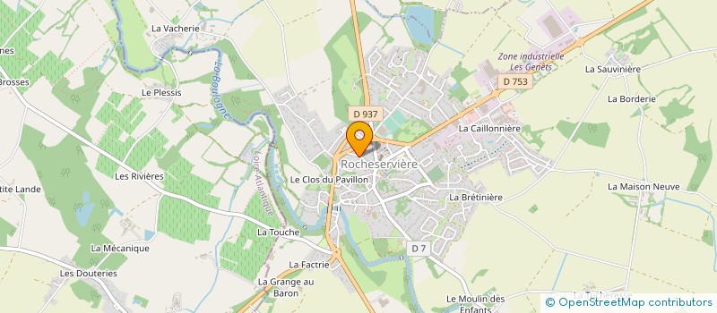 localisation de l'entreprise MONSIEUR STEVE GRIMAUD  ROCHESERVIERE