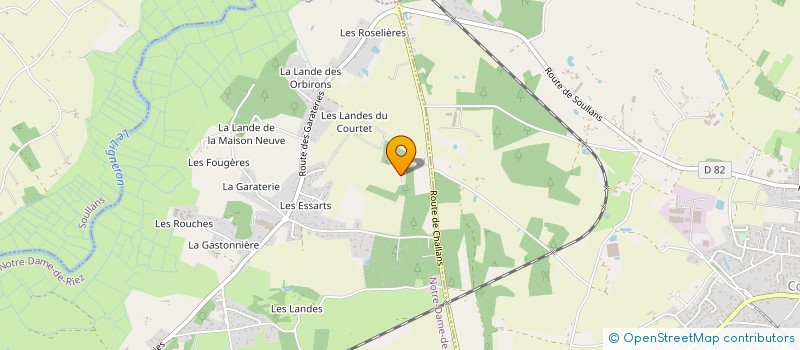 localisation de l'entreprise MONSIEUR STEVE GUITTONNEAU  NOTRE-DAME-DE-RIEZ