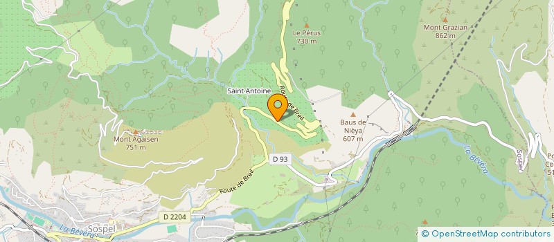 localisation de l'entreprise MONSIEUR STEVE HEBRAS  SOSPEL