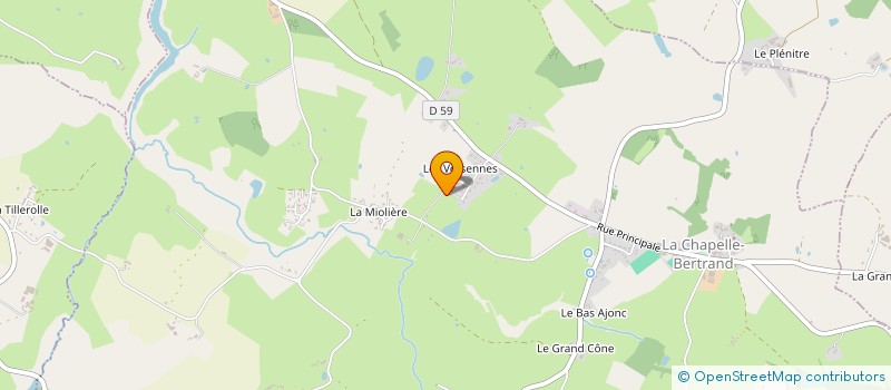 localisation de l'entreprise MONSIEUR STEVE JAULIN  LA CHAPELLE-BERTRAND