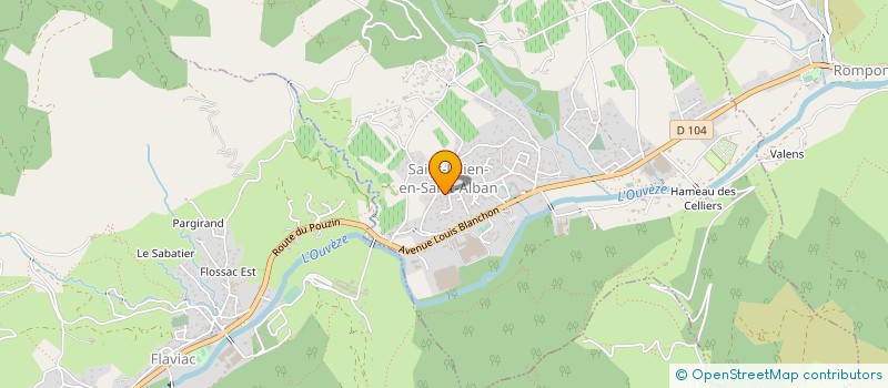 localisation de l'entreprise MONSIEUR STEVE LAINET  SAINT-JULIEN-EN-SAINT-ALBAN