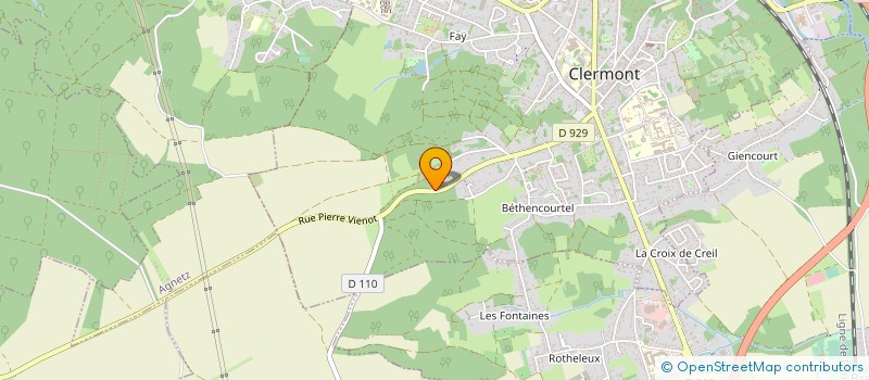 localisation de l'entreprise MONSIEUR STEVE LENFANT  CLERMONT