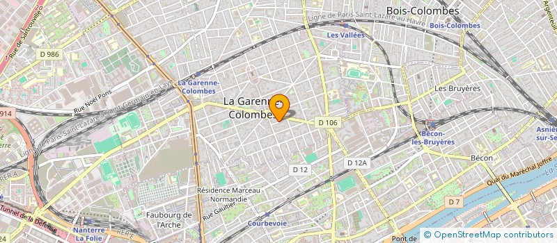 localisation de l'entreprise MONSIEUR STEVE LEVY  LA GARENNE-COLOMBES