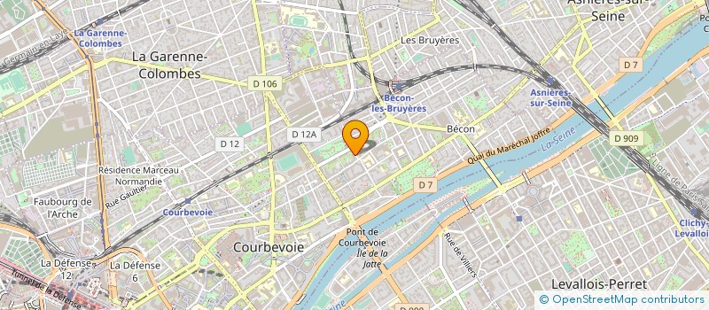 localisation de l'entreprise MONSIEUR STEVE LYONNARD à COURBEVOIE