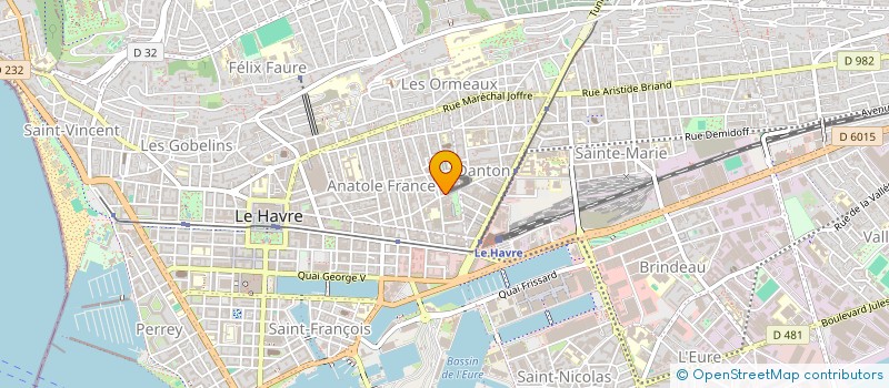 localisation de l'entreprise MONSIEUR STEVE MACREADY  LE HAVRE
