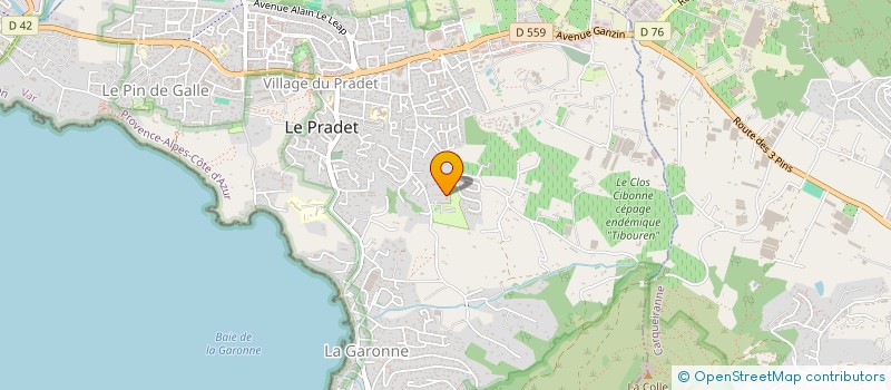 localisation de l'entreprise MONSIEUR STEVE MARHEM  LE PRADET