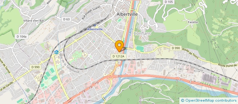 localisation de l'entreprise MONSIEUR STEVE MBIDA  ALBERTVILLE