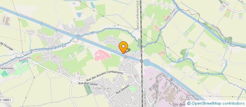 localisation de l'entreprise MONSIEUR STEVE MINNE  ISBERGUES