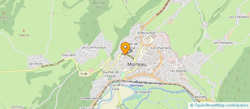 localisation de l'entreprise MONSIEUR STEVE MORALES à MORTEAU