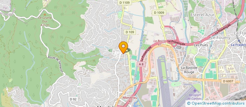 localisation de l'entreprise MONSIEUR STEVE MORIN  MANDELIEU-LA-NAPOULE