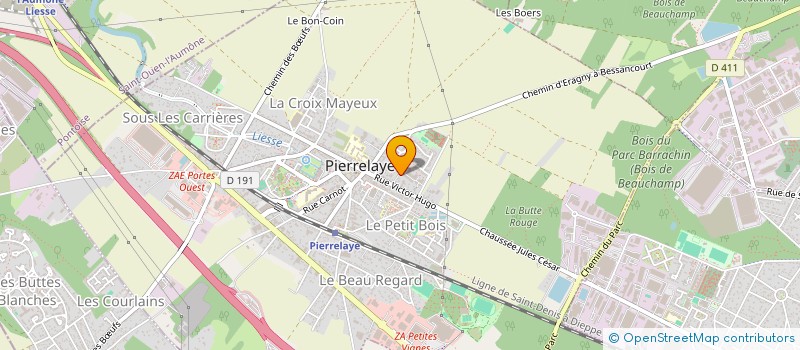 localisation de l'entreprise MONSIEUR STEVE NEWTON  PIERRELAYE