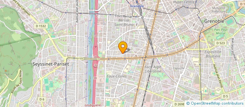 localisation de l'entreprise MONSIEUR STEVE ODEZENNE  GRENOBLE