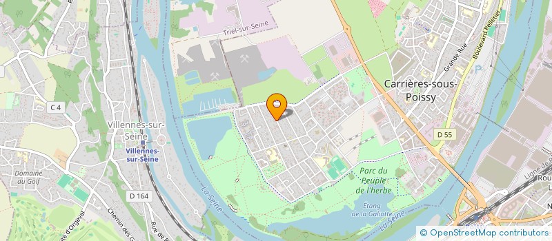 localisation de l'entreprise MONSIEUR STEVE ONDENDE OKO  CARRIERES-SOUS-POISSY