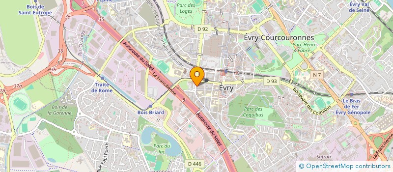 localisation de l'entreprise MONSIEUR STEVE PASSOT  EVRY-COURCOURONNES