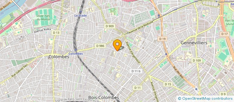 localisation de l'entreprise MONSIEUR STEVE PATIN à BOIS-COLOMBES