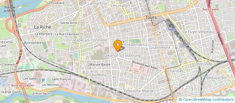 localisation de l'entreprise MONSIEUR STEVE RAYMOND  TOURS