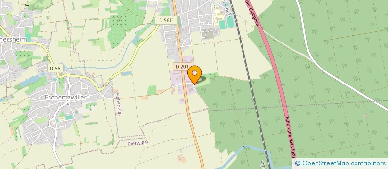 localisation de l'entreprise MONSIEUR STEVE REINHART  HABSHEIM