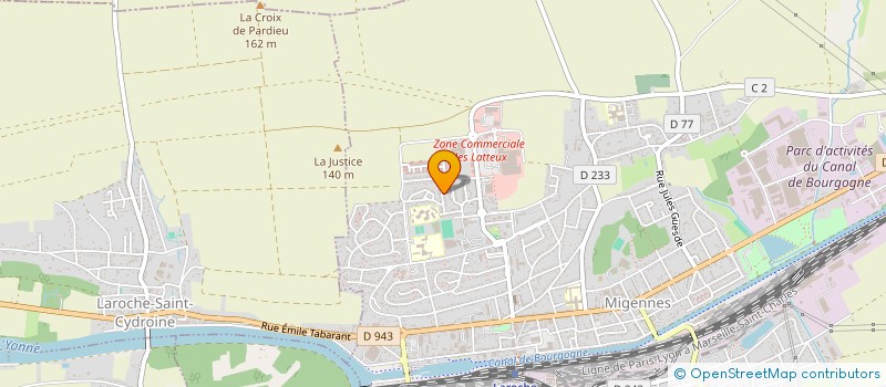 localisation de l'entreprise MONSIEUR STEVE RETIF  MIGENNES