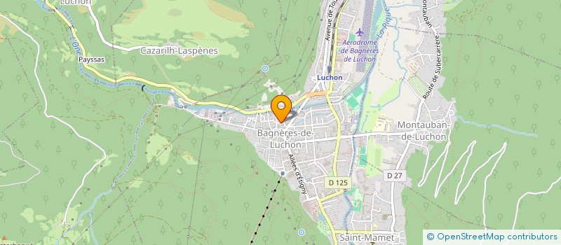 localisation de l'entreprise MONSIEUR STEVE RICAUD  BAGNERES-DE-LUCHON