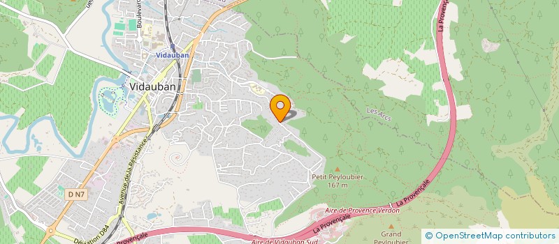 localisation de l'entreprise MONSIEUR STEVE ROBINEAU  VIDAUBAN