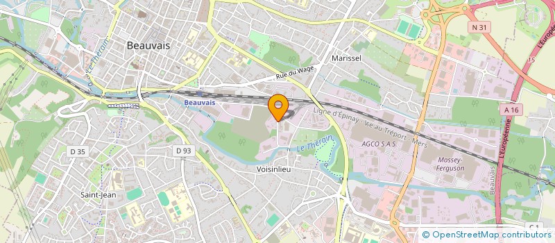 localisation de l'entreprise MONSIEUR STEVE SELLIER  BEAUVAIS