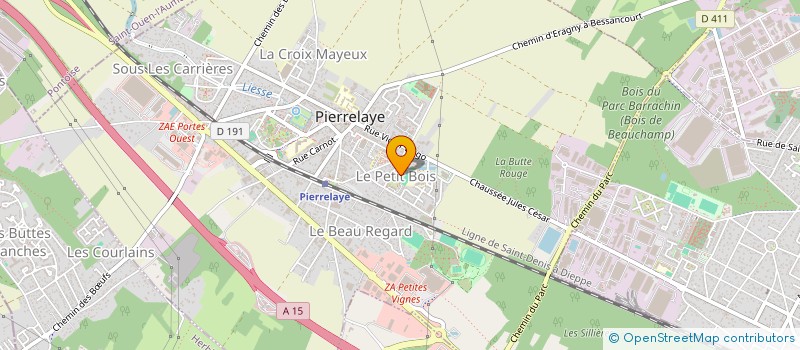 localisation de l'entreprise MONSIEUR STEVE SENADE  PIERRELAYE