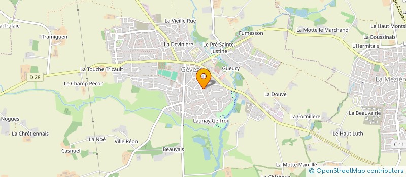 localisation de l'entreprise MONSIEUR STEVE SERVAIN  GEVEZE