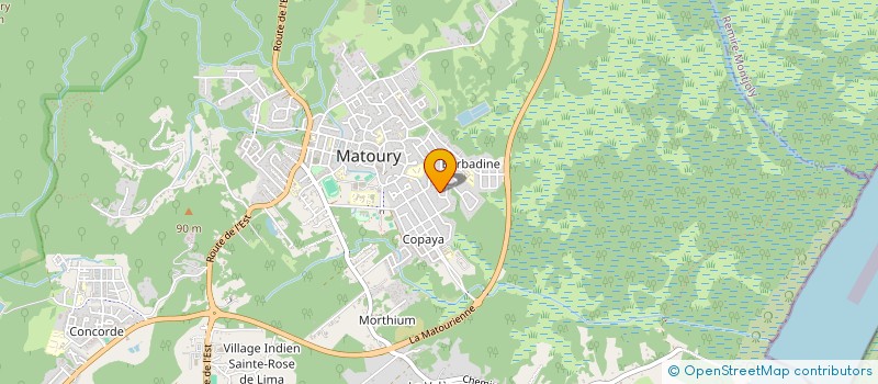 localisation de l'entreprise MONSIEUR STEVE SUEDILE  MATOURY