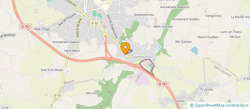 localisation de l'entreprise MONSIEUR STEVE TAILLEUR  BEGARD