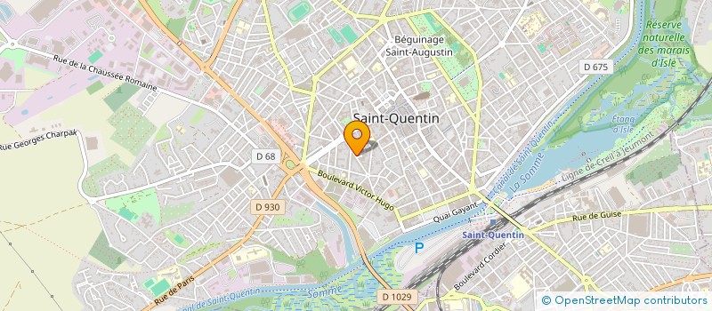 localisation de l'entreprise MONSIEUR STEVE TCHOULAGUE DJOMGOUE à SAINT-QUENTIN