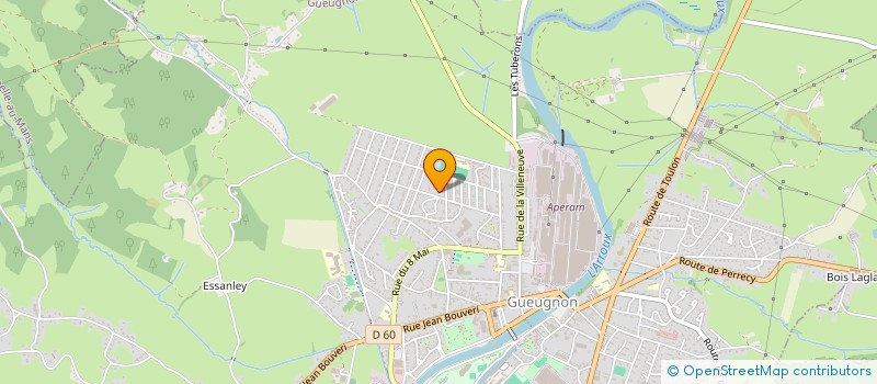 localisation de l'entreprise MONSIEUR STEVE TRAVERS  GUEUGNON