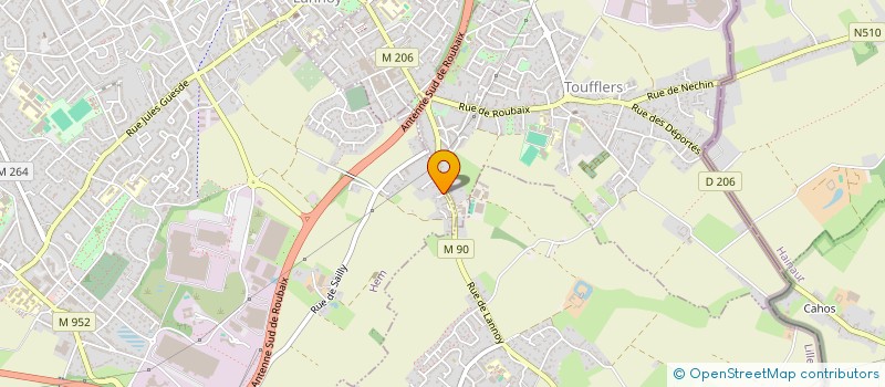 localisation de l'entreprise MONSIEUR STEVE VANHOUTTE  HEM