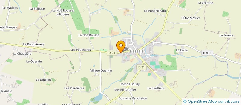 localisation de l'entreprise MONSIEUR STEVE VERCAUTEREN à PASSAIS VILLAGES