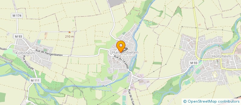 localisation de l'entreprise MONSIEUR STEVE WEBER  HANGENBIETEN