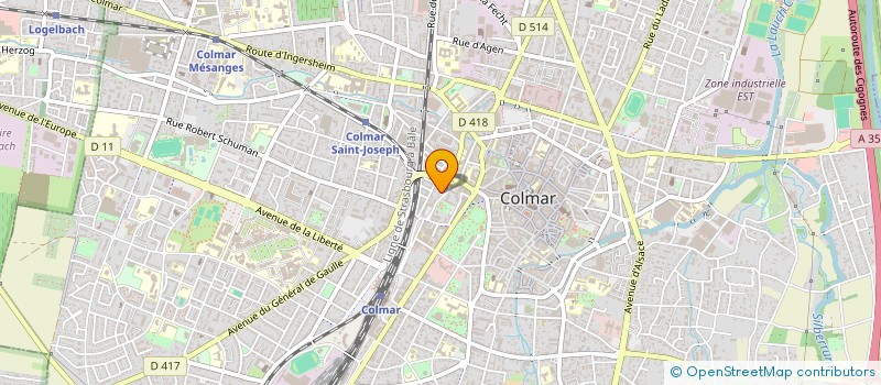 localisation de l'entreprise MONSIEUR STEVE WOLFF  COLMAR