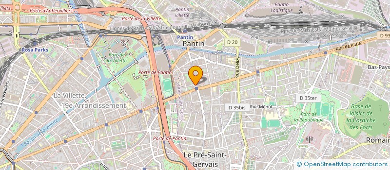 localisation de l'entreprise MONSIEUR STEVEE SPAHIJA  PANTIN
