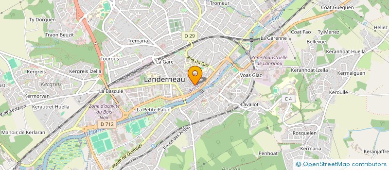 localisation de l'entreprise MONSIEUR STEVEN AASBO à LANDERNEAU