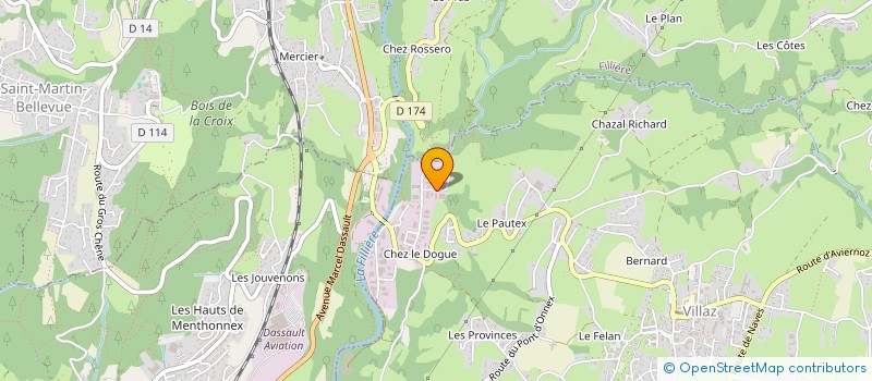 localisation de l'entreprise MONSIEUR STEVEN BAGLIO  VILLAZ