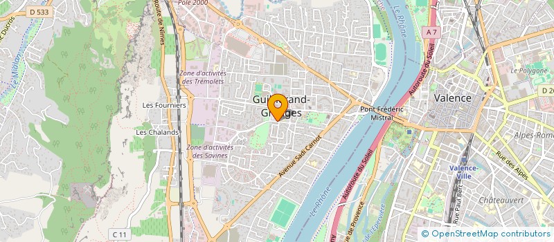 localisation de l'entreprise MONSIEUR STEVEN BAILLY  GUILHERAND-GRANGES