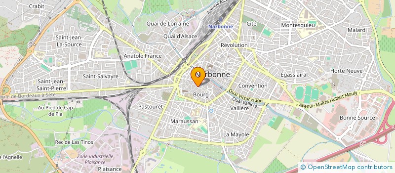 localisation de l'entreprise MONSIEUR STEVEN BAPTISTE  NARBONNE