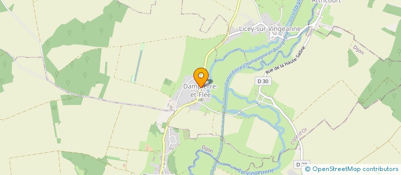 localisation de l'entreprise MONSIEUR STEVEN BARRAIGNOT  DAMPIERRE-ET-FLEE