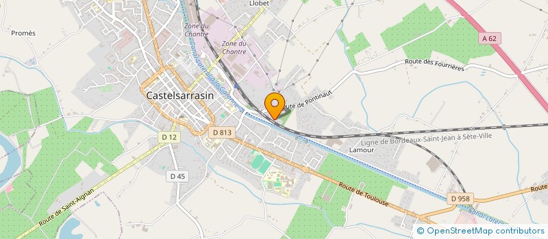 localisation de l'entreprise MONSIEUR STEVEN BECKER  CASTELSARRASIN