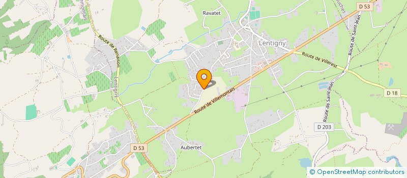 localisation de l'entreprise MONSIEUR STEVEN BENETIER  LENTIGNY