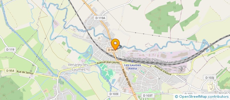 localisation de l'entreprise MONSIEUR STEVEN BLIN  VENAREY-LES-LAUMES