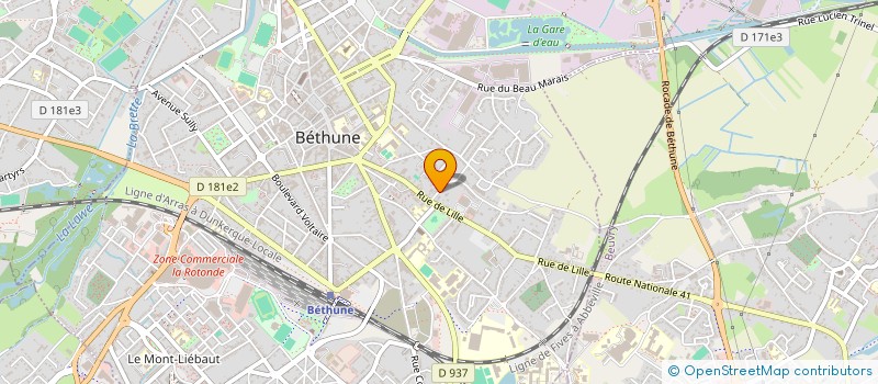 localisation de l'entreprise MONSIEUR STEVEN BLOQUET à BETHUNE