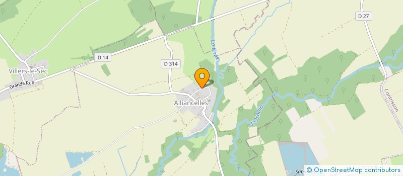 localisation de l'entreprise MONSIEUR STEVEN BONHOMME  ALLIANCELLES